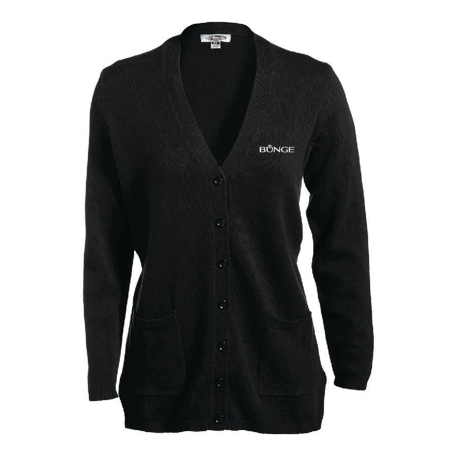 EDWARDS GARMENTS - Jersey Knit Long Cardigan with Pockets