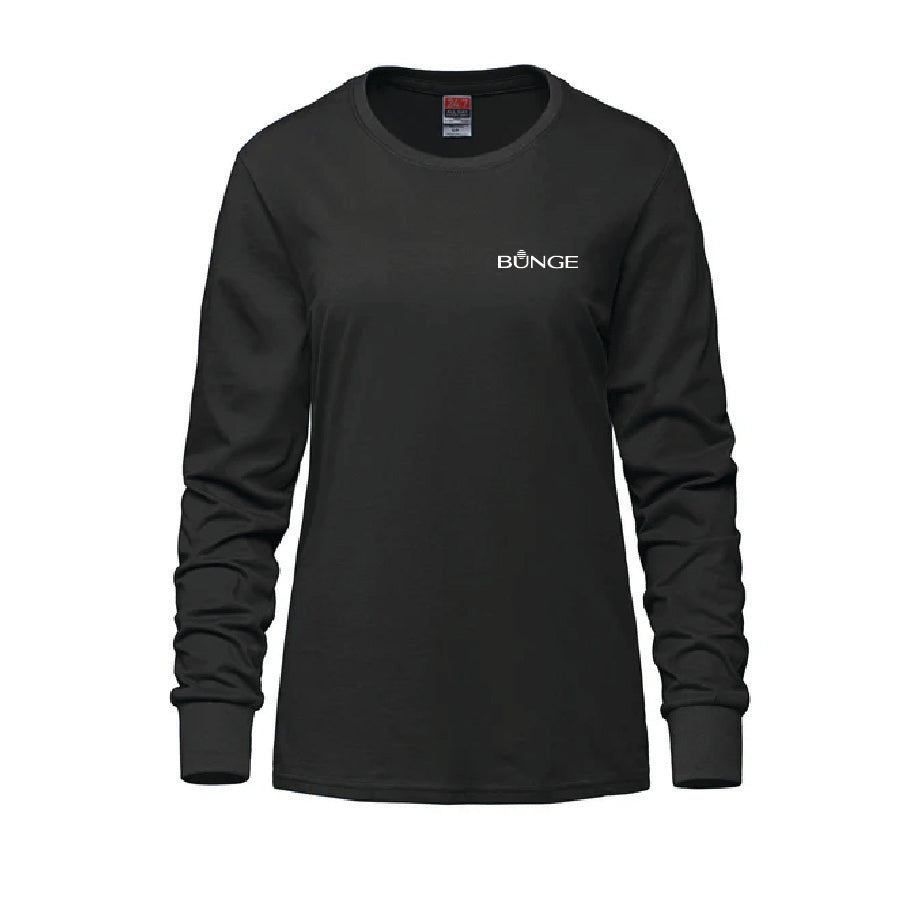 CANADAS SPORTSWEAR - Breeze Womens Ring Spun Combed Cotton Long Sleeve Crewneck T-Shirt
